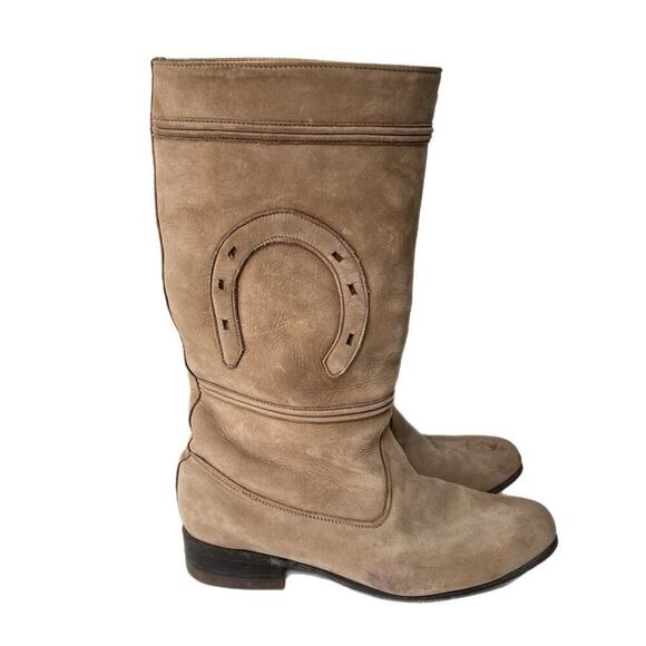 Bota Charra Escaramusa Mujer Women Riding Boots Size 9 Mexican Rodeo Leather - Picture 1 of 10